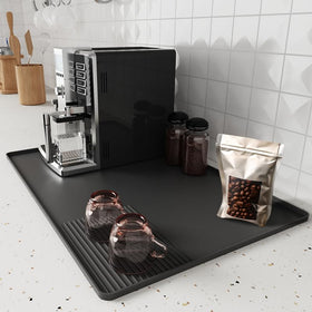 Cadetian two-in-one design separates mats for the machine and tools.