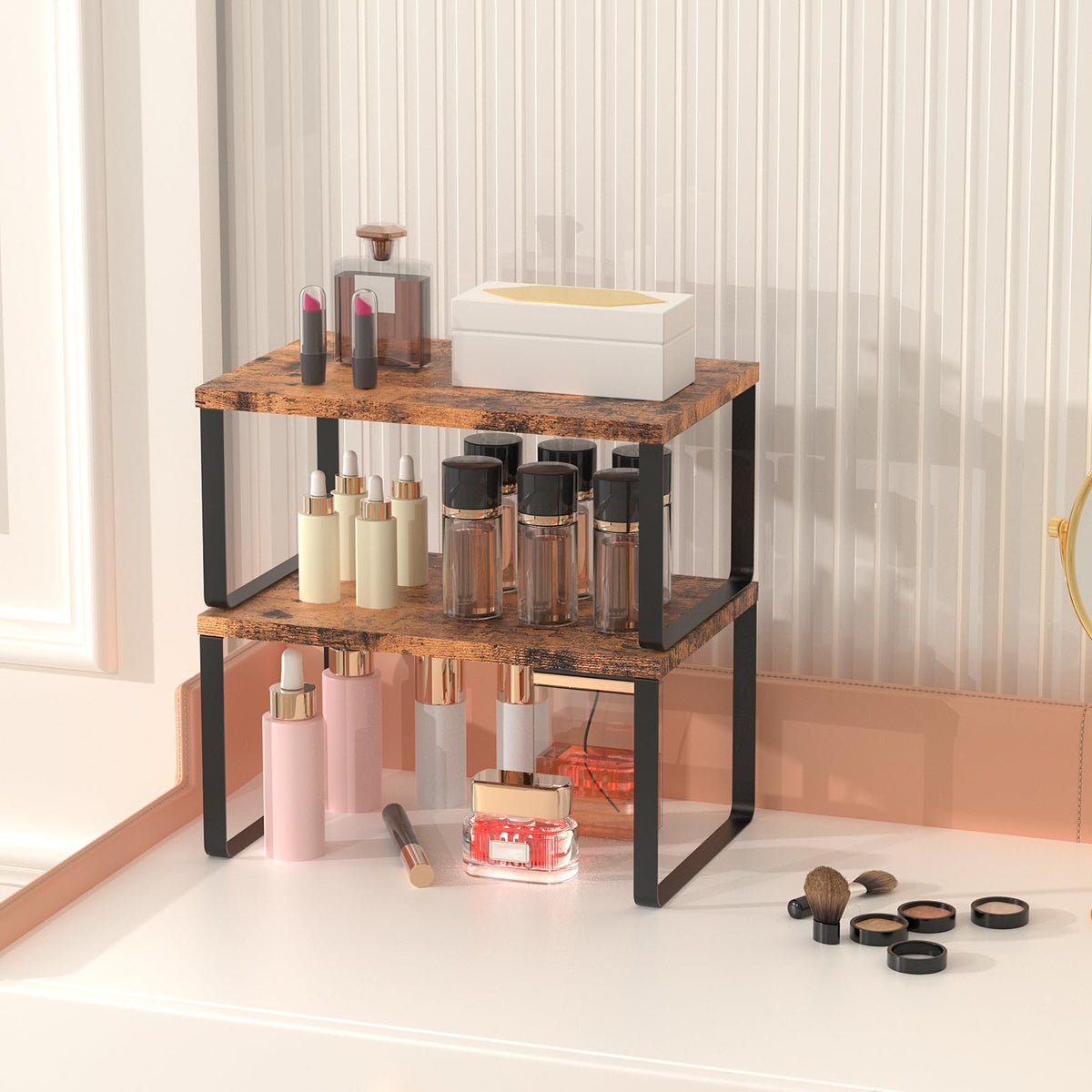 CADUKE dishware storage rack keeping plates and bowls orderly