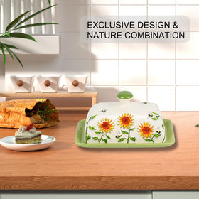 CADVJXZ large-capacity butter dish holds a full stick for easy prep