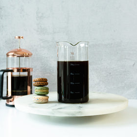 Cafe Crush Club fire-hardened borosilicate glass; sturdy replacement for daily coffee use.