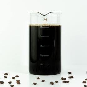 Cafe Crush Club French Press glass 34oz replacement for easy, mess-free brewing.