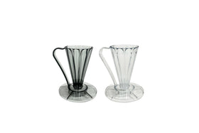 CAFEC Abaca+ Deep 27 white filter ready for brewing, helps preserve sweetness and clarity.