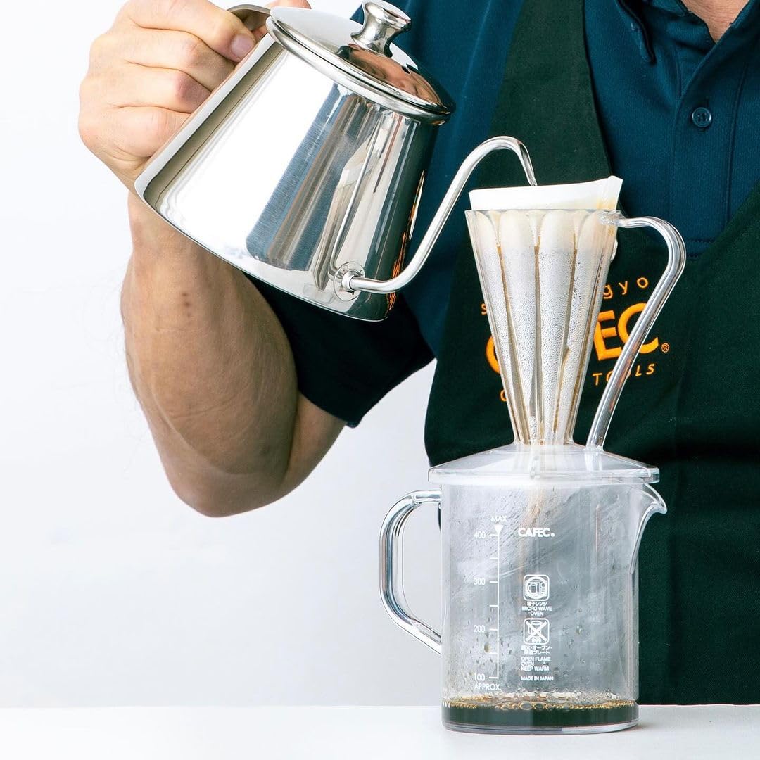 CAFEC Abaca+ Deep 27 white filter packaging with logo, signaling premium quality and consistency.