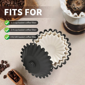 CAFEMASY filter holder interior is wipe-clean for quick maintenance.
