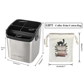 CAFEMASY 49–58 mm compatibility for common home espresso machines.