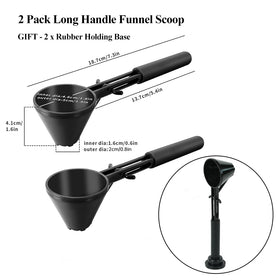 CAFEMASY two-pack set with rubber base keeps powders organized.
