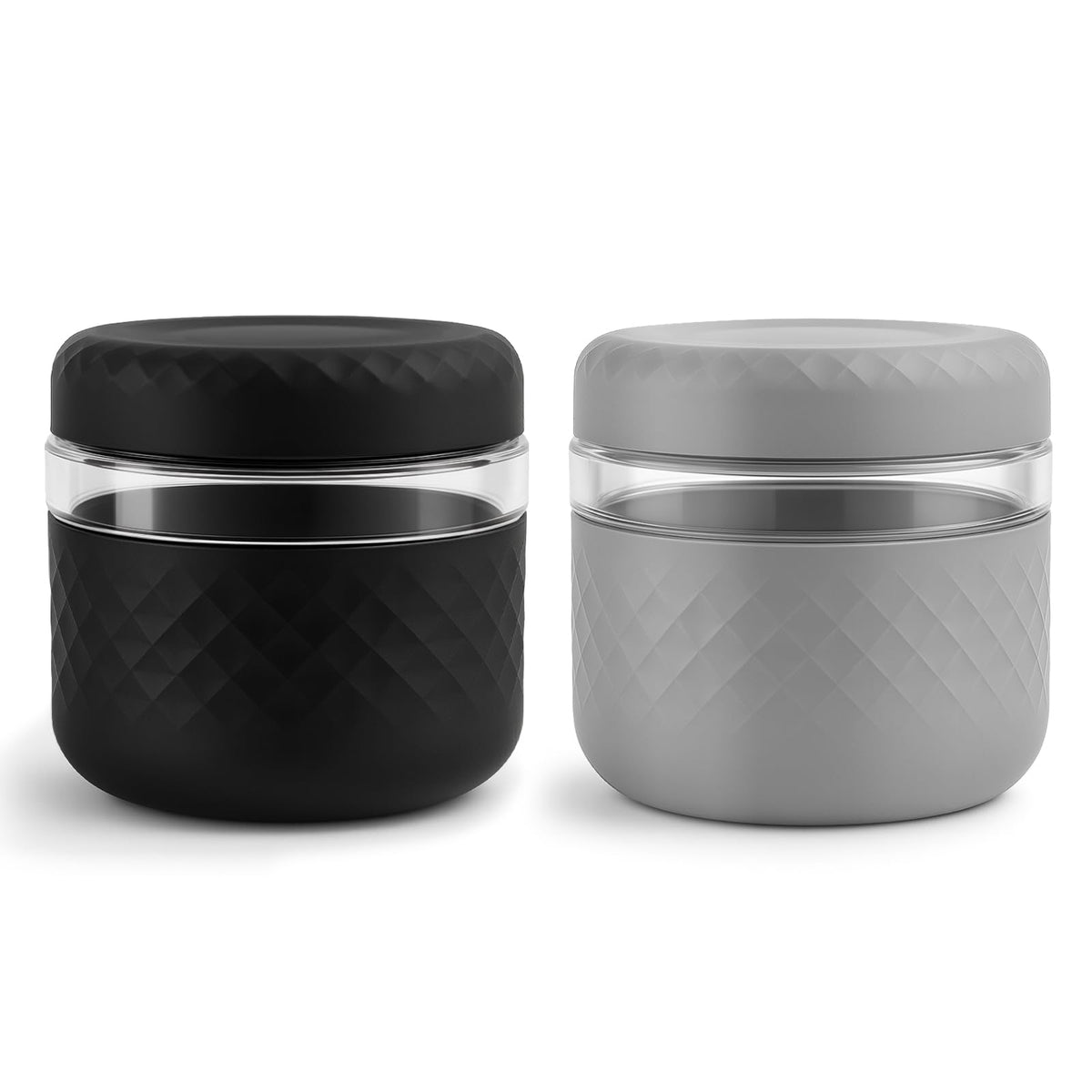 Cafezi 24oz glass lunch bowl with lids keeps meals fresh on the go