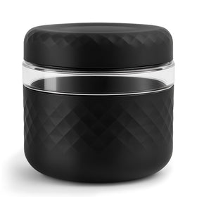Cafezi 24 oz glass lunch bowl with lid keeps meals fresh on the go.