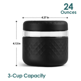 Cafezi fridge-to-microwave-ready glass bowl for convenient meals