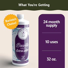 Caffe Assaggio Breville Descaler box packaging showing eco-friendly kit