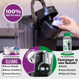 Caffenu debris removal from brewing chamber visuals showing better flow