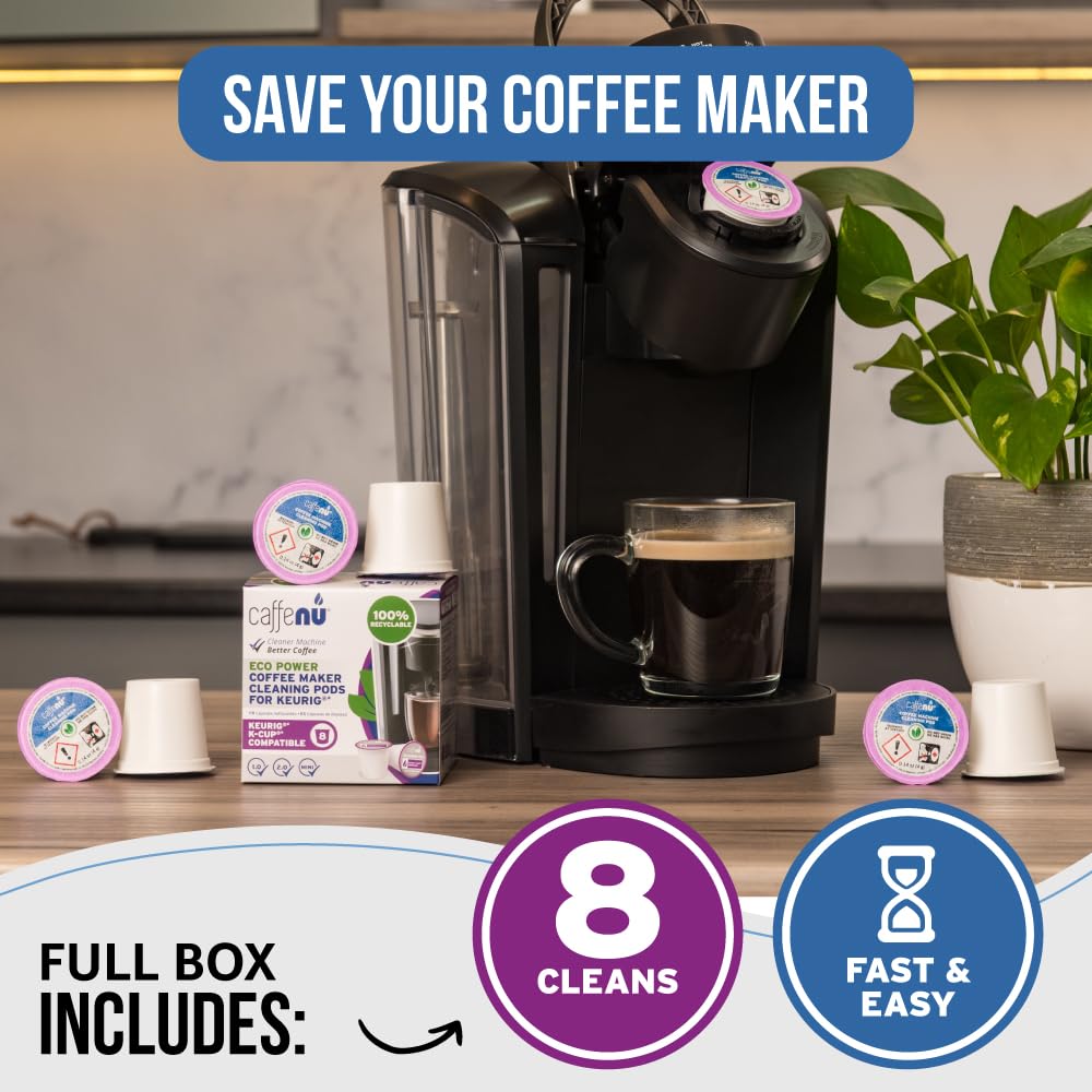 Caffenu eco-friendly cleaning solution for Keurig reduces waste and simplifies maintenance