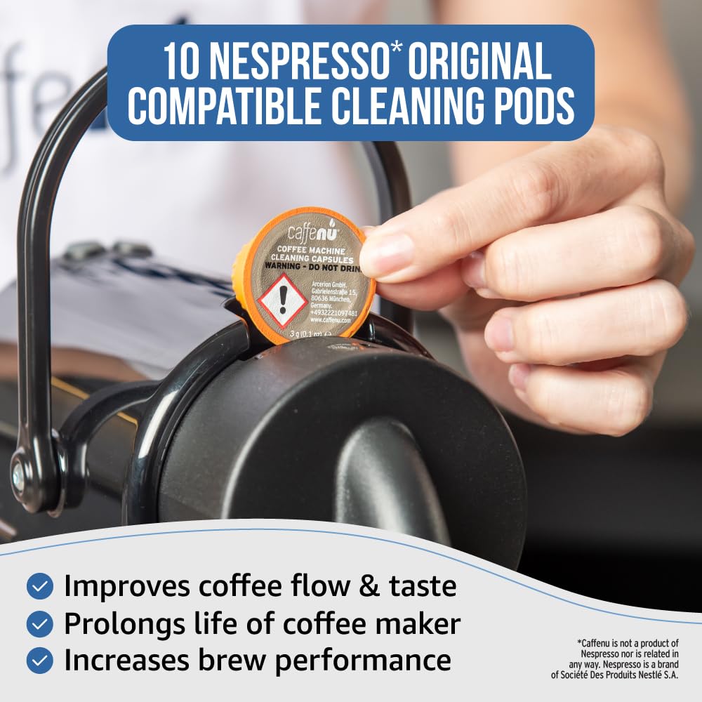 Caffenu pods keep nozzle and spout clean for smooth pours