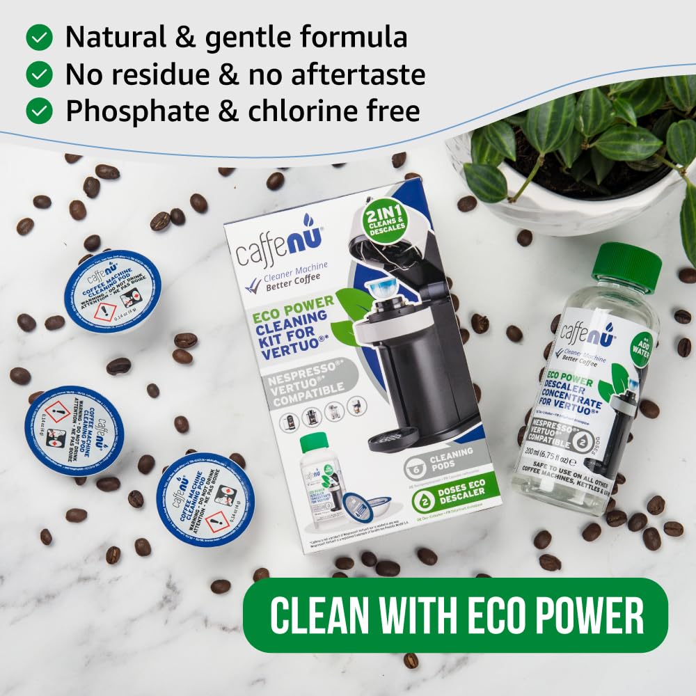 Caffenu Vertuo descaling instructions for easy setup