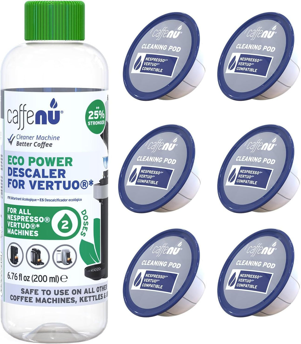 Caffenu Vertuo descaling kit bottle for quick limescale removal