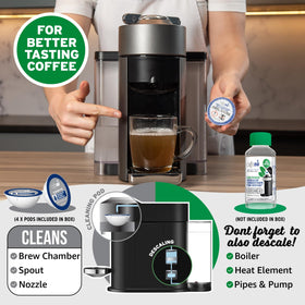 Caffenu Vertuo cleaning pod usage instructions for proper care