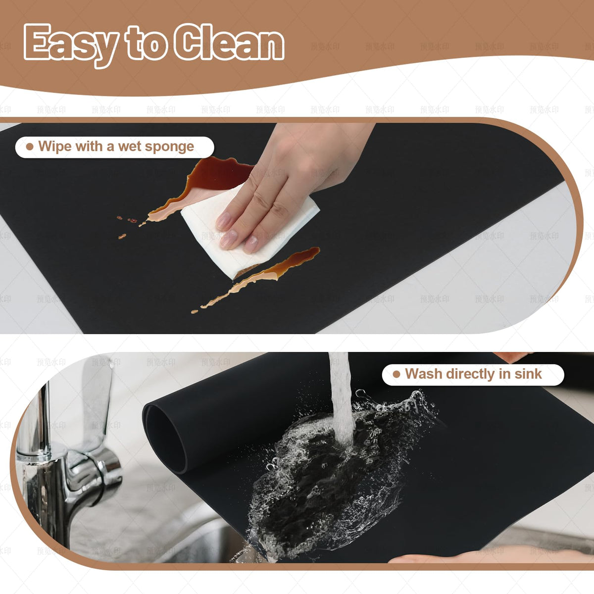 Cafunner cuttable kitchen protector adapts to any space.