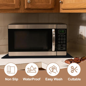 Cafunner flat curl-resistant mat stays smooth on counters.