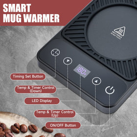 Cafzed Mug Warmer fits standard mugs, ceramic or glass.