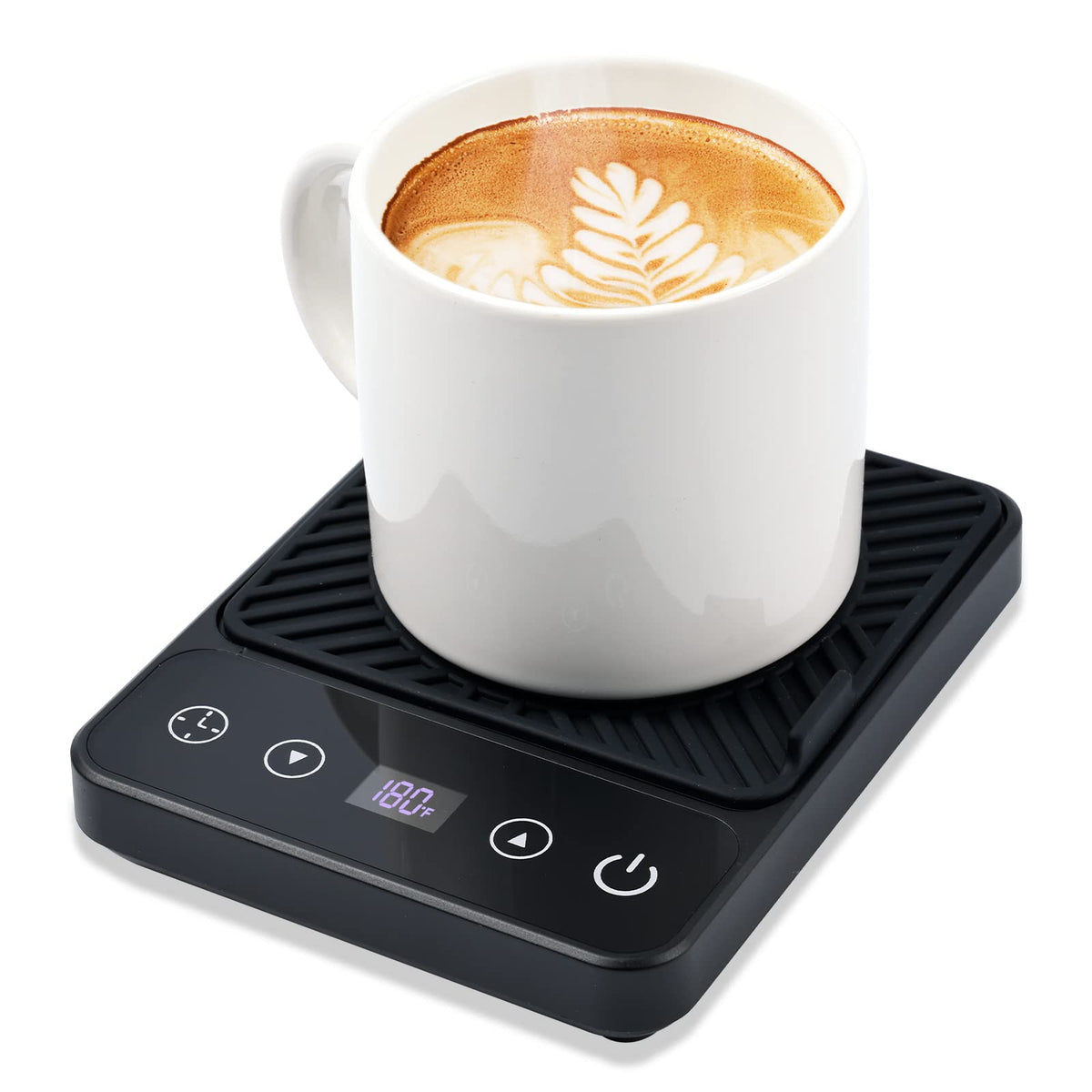 Cafzed Mug Warmer top view preserves drink at perfect temperature.