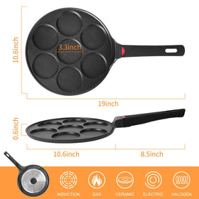 CAINFY ceramic nonstick coating close-up for easy release and cleaning