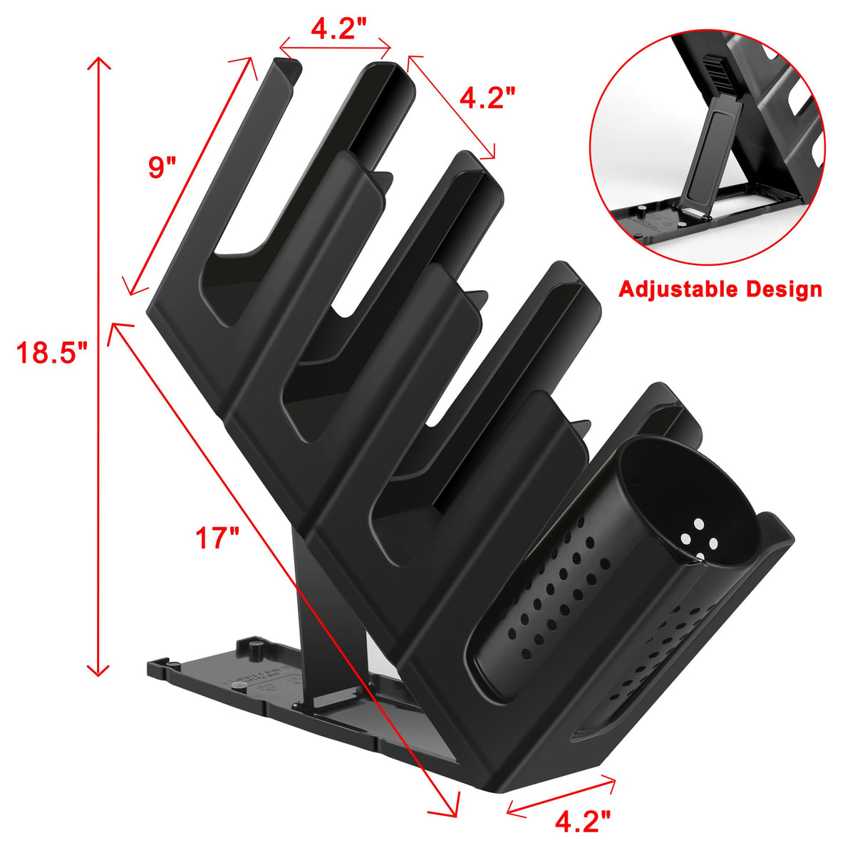 Cairondin cup holder top view highlighting easy reach and organized counter space.