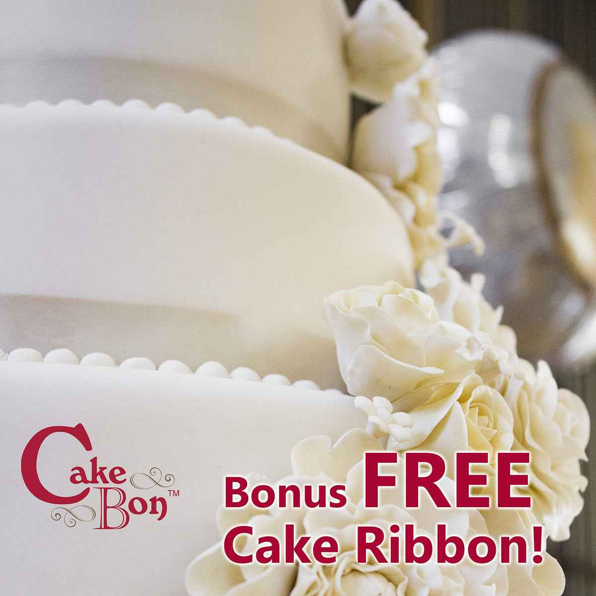 Cakebon square drum with wrapped edges to protect against grease while displaying.