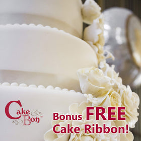 Cakebon square drum with wrapped edges to protect against grease while displaying.