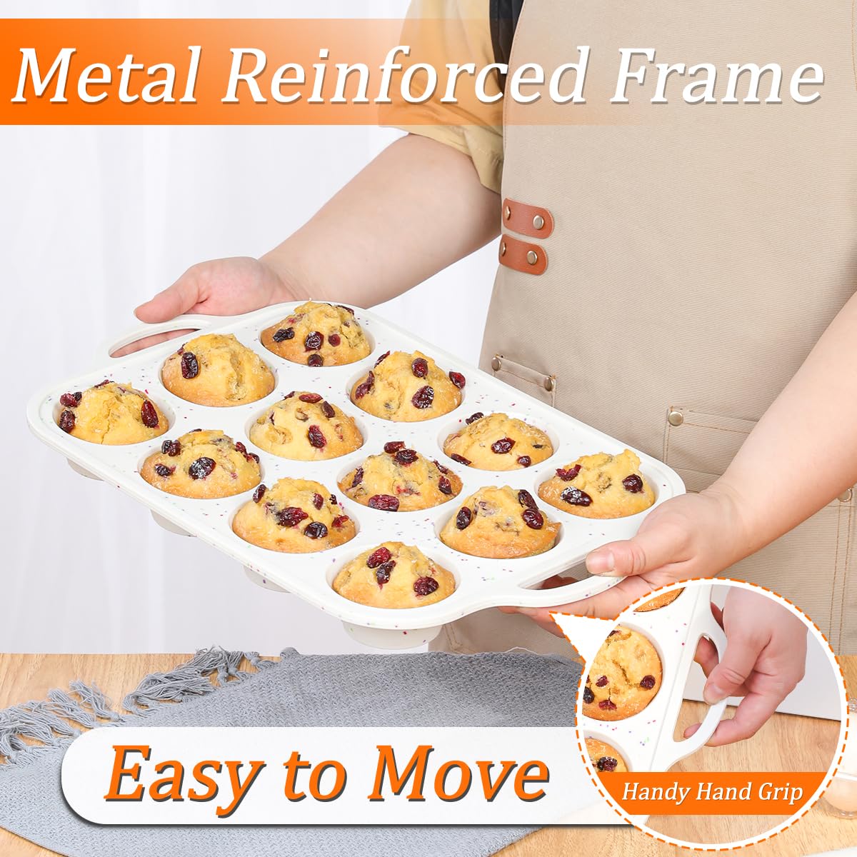 CAKETIME bakeware supports eggs, frittatas, muffins, and more.