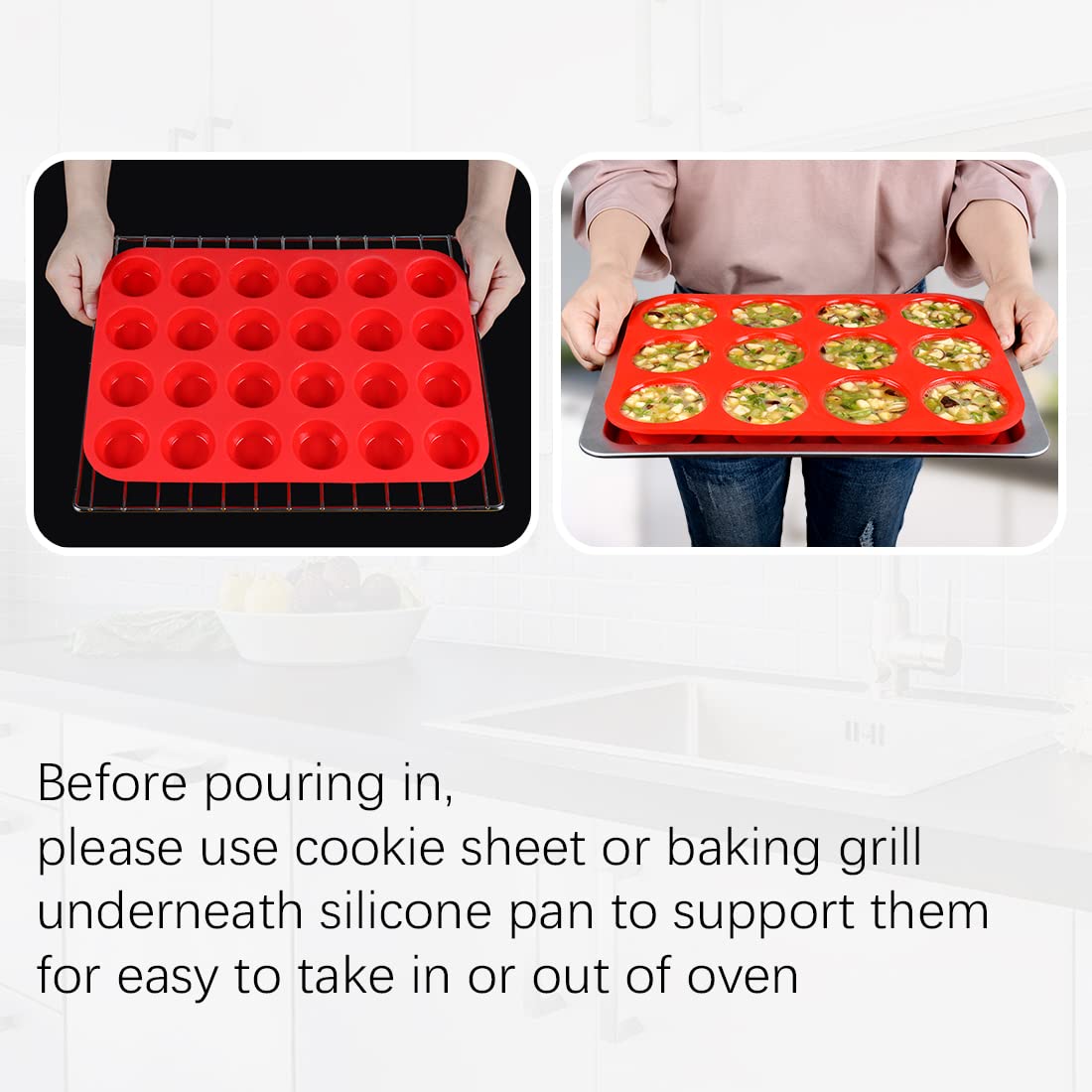 CAKETIME dishwasher-safe muffin pan makes cleanup a breeze after baking.