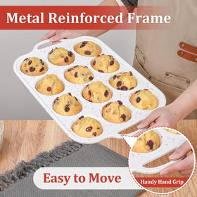CAKETIME dishwasher-safe muffin pan for convenient after-bake cleanup