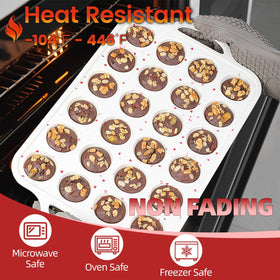 CAKETIME dishwasher-safe silicone muffin pan for easy cleaning