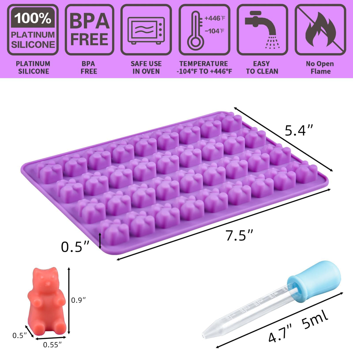 CAKETIME included droppers for clean, accurate filling