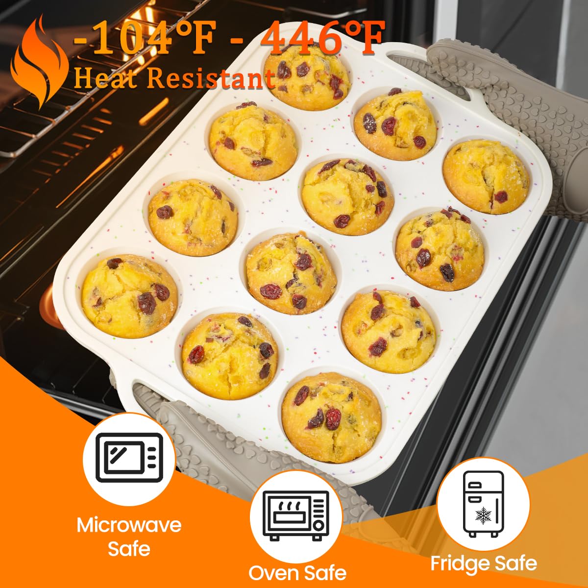 CAKETIME reinforced-frame design resists deformation for confident baking