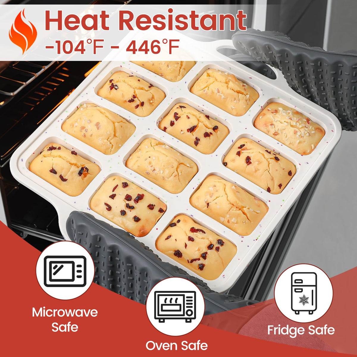 CAKETIME temperature range from freezer to oven enables diverse recipe experiments.