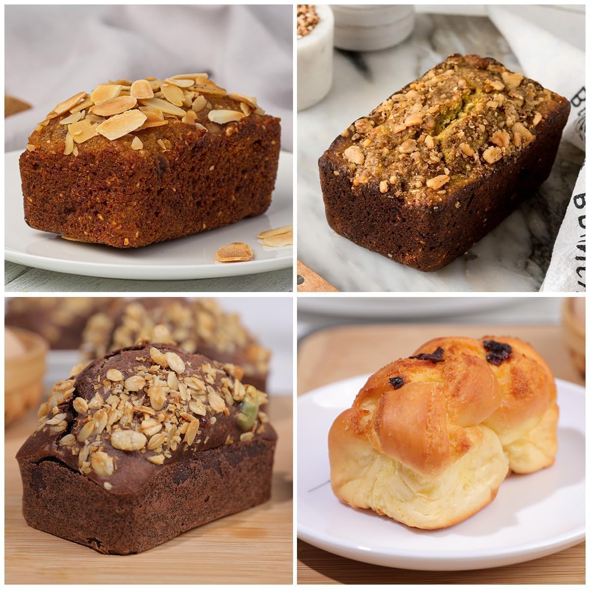 CAKETIME mini loaf pans easy release and cleanup after bake
