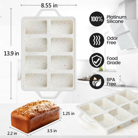CAKETIME mini loaf pans oven microwave safe for versatile recipes