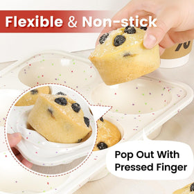 CAKETIME muffin pan handle design for easy transfer
