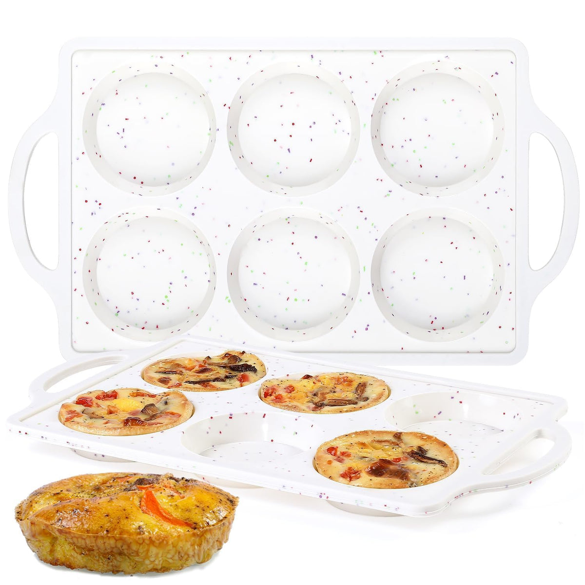 CAKETIME Muffin Top Pan with reinforced edge for sturdy, even baking.