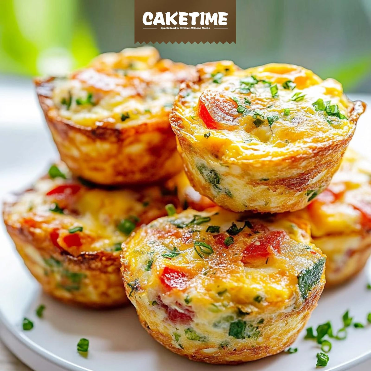 CAKETIME nonstick release muffin pan enables quick pop-out with a press.