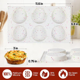 CAKETIME oven-safe silicone pan ready for oven, microwave, and freezer use.