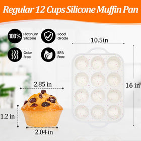 CAKETIME regular-size cups with 2.85 inch opening fit standard liners