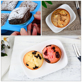 CAKETIME easy-release design unmolds muffins without tearing or sticking.