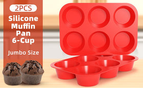 CAKETIME jumbo muffin pan bottom view emphasizes sturdy design and even heat.