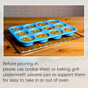 CAKETIME 12-cavity loaf pan ready for oven baking and slicing.