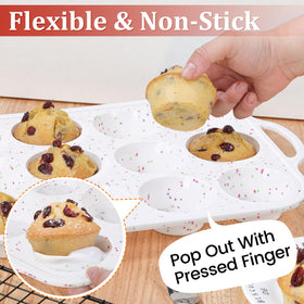 CAKETIME silicone muffin pan suitable for eggs and muffins in daily use