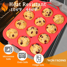 Bright red CAKETIME design adds color to your baking setup.