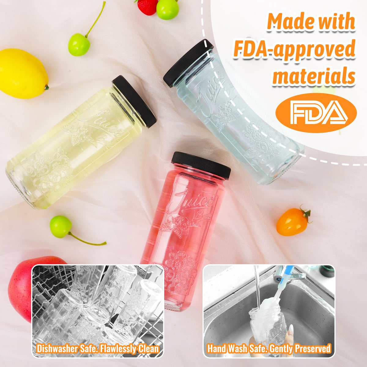 CAKKVDE bottle sleeves protect glass and support fridge-friendly transport.