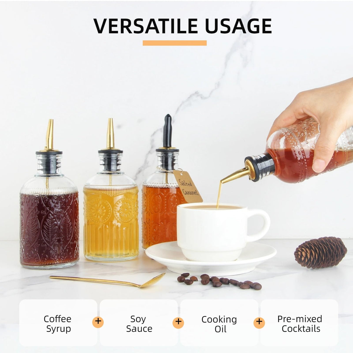 CALFATHN countertop display elevates kitchen organization and aesthetics