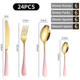 Caliamary dining setup featuring 24pc set for family meals.